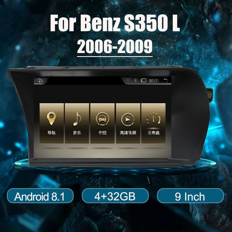 4+32GB Radio GPS Wifi Stereo Navigation Horizontal Screen For Benz S350 L 06-09