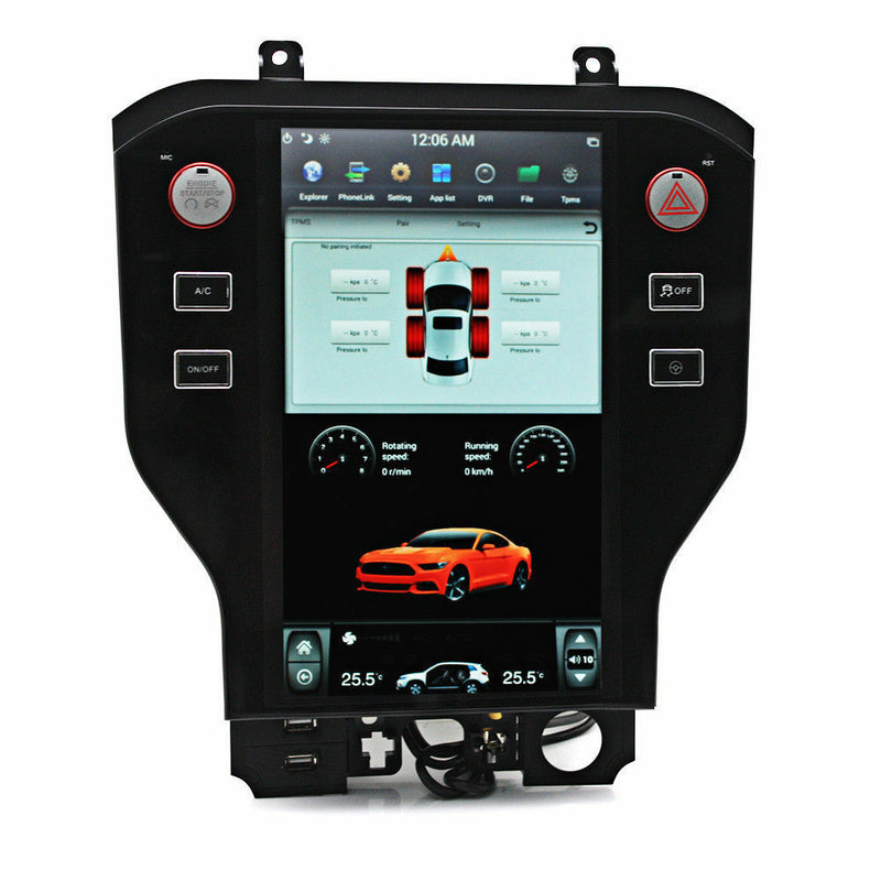 Android 8.1 Tesla Style Carplay Radio GPS Navigation For Ford Mustang 2015-2019