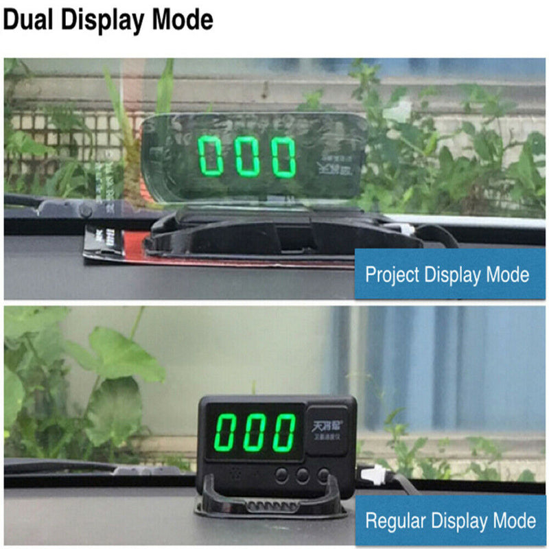 Digital Auto Car GPS HUD Display Speedometer For Truck Bus Energy Vehicle