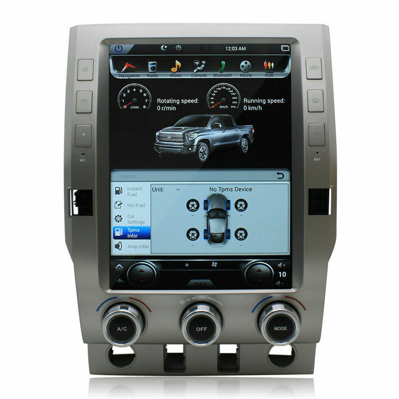 Android 9.0 Radio Vertical Screen Carplay GPS Stereo for Toyota Tundra 2014-2018