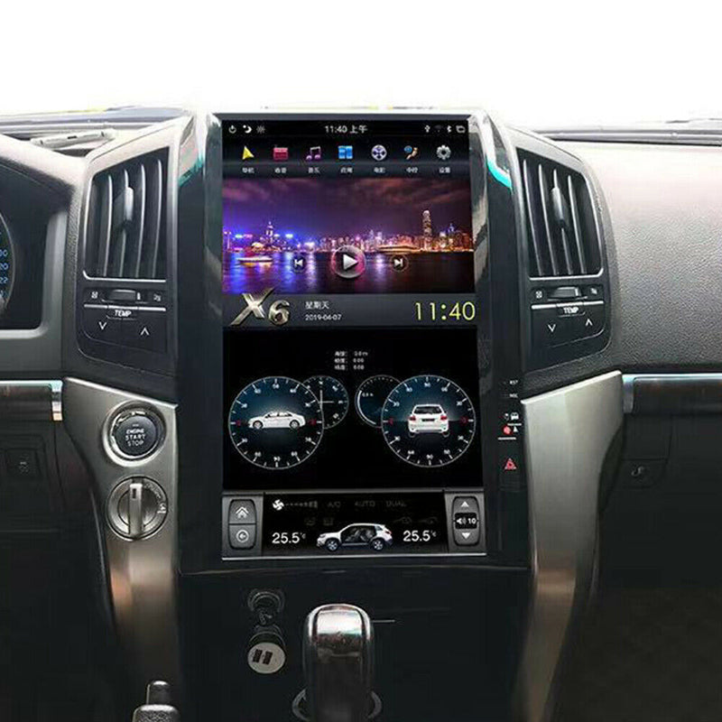 4+32GB Android 9.0 Radio Vertical Screen GPS For Toyota Land Cruiser 2008-2015