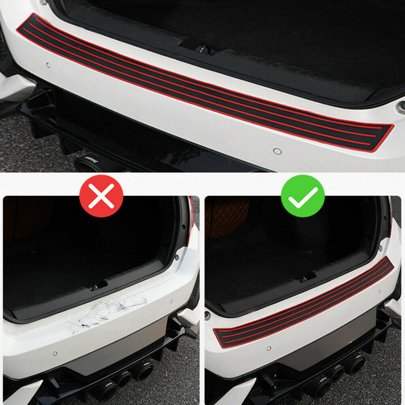 Red/black Door Sill Guard Car Body Bumper Protector Trim Cover Protective Strip