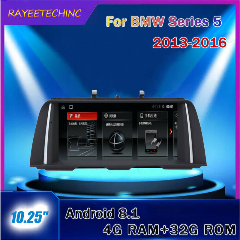 Auto Radio Wifi Stereo Navigation Horizontal Screen For BMW Series 5 2013-2016