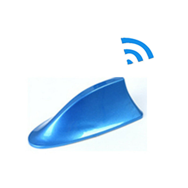 Shark Fin Stylish Auto Antenna For Radio Signal Aerials Car Decoration Blue