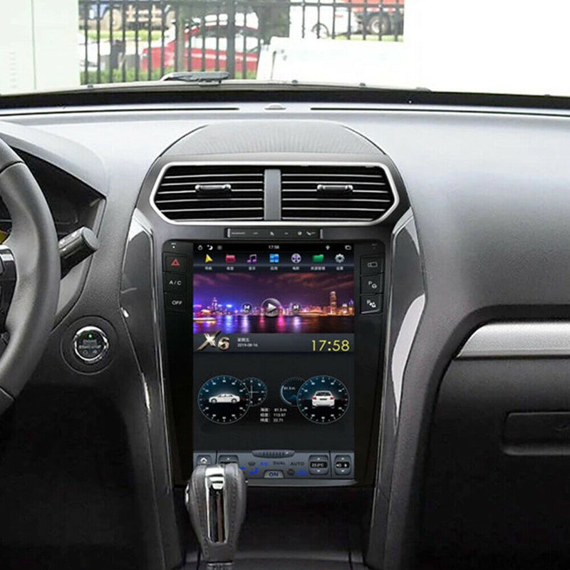 4+32 Android 9.0 Tesla Vertical Screen Car GPS Radio For Ford Explorer 2011-2019
