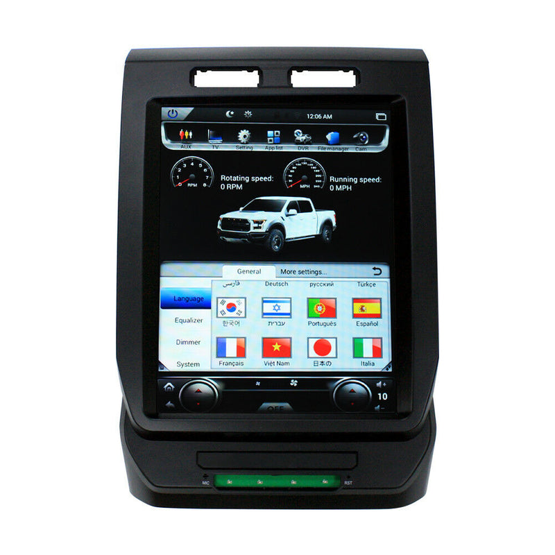Android 9.0 Vertical Screen Navigation Radio For Ford F-250 2015 2016 2017 2018