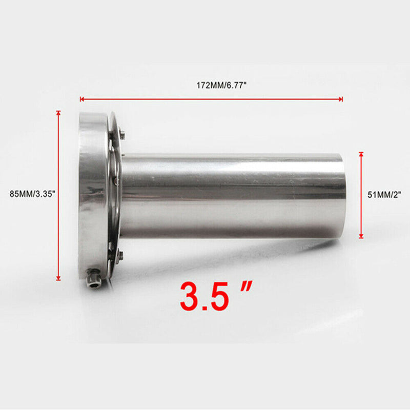 Universal Insert 4.5" 110mm Removable Stainless Steel Exhaust Silencer Muffler