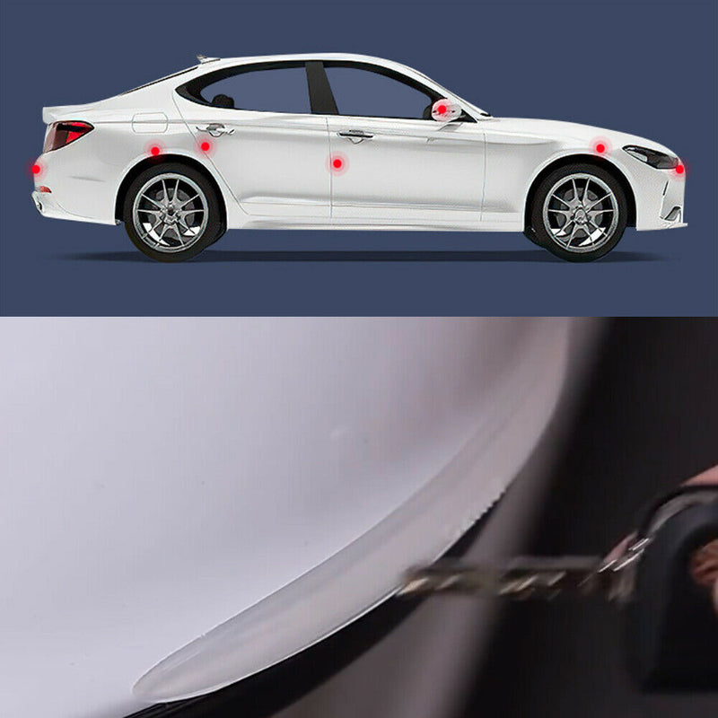 White Universal Door Edge-Scratch Anti-collision Protector Guard Bumper Strip