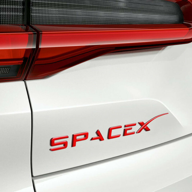 SpaceX Emblem Sticker Badge Decal For Tesla Cars Model S 3 X Y Cybertruck