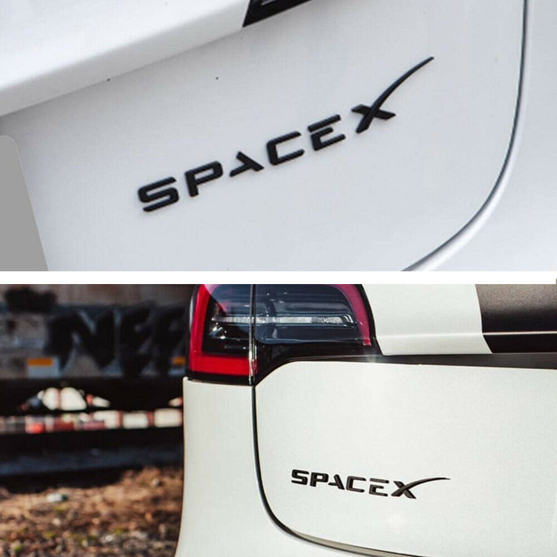 SpaceX Emblem Sticker Badge Decal For Tesla Cars Model S 3 X Y Cybertruck