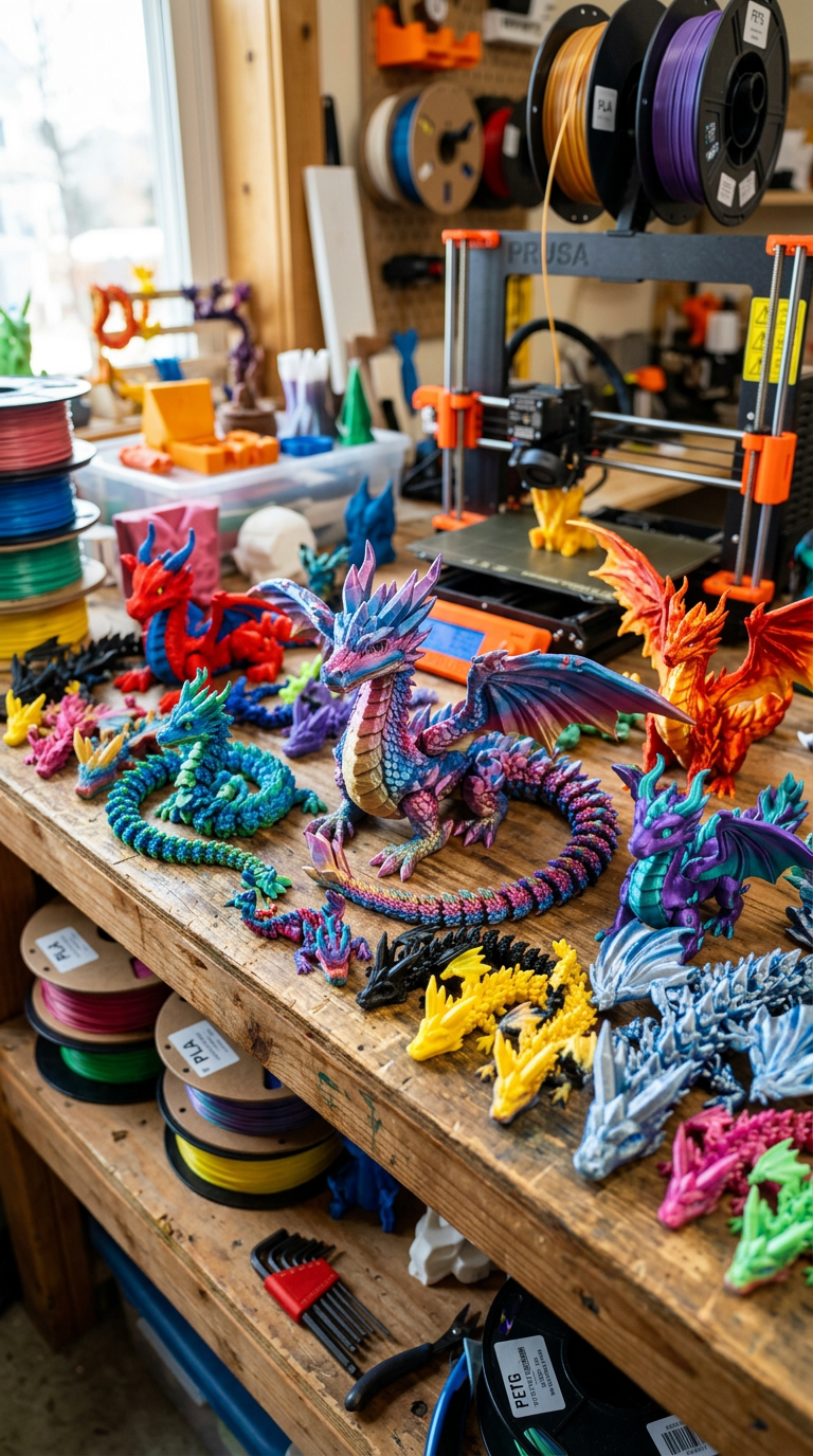 3D Printed Dragon Toys
